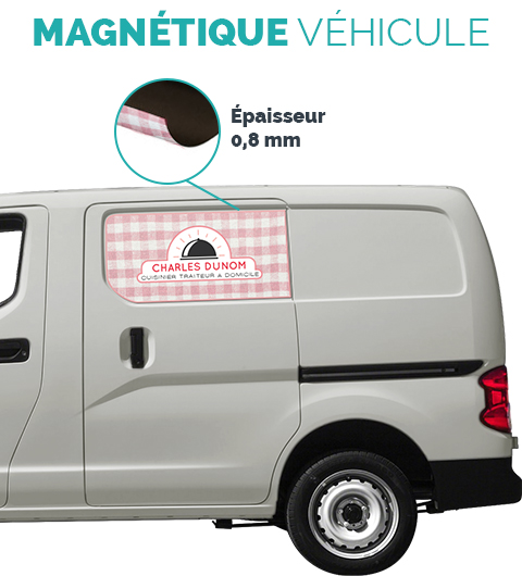 Marquage magnétique (magnet véhicule) pour TRAFIC